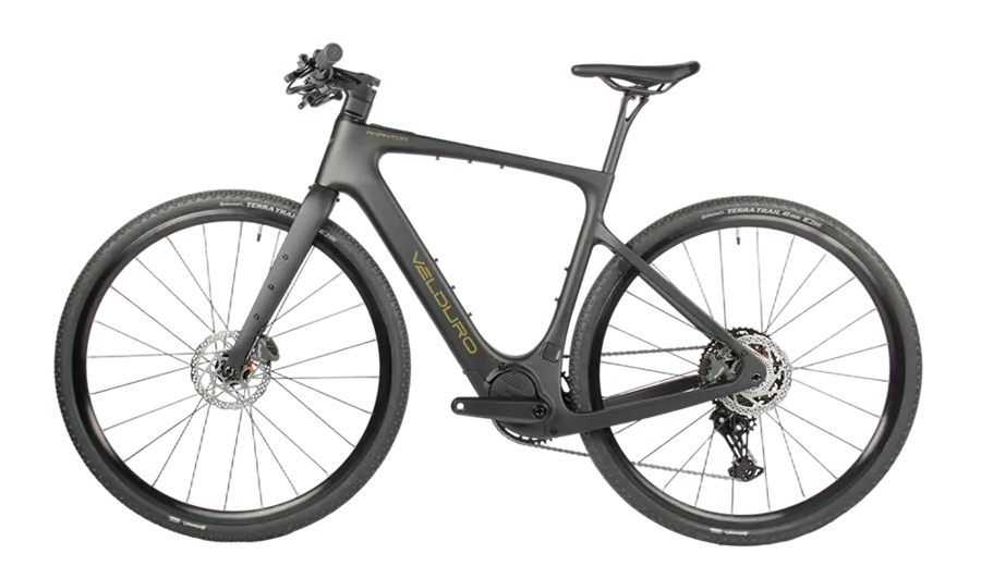 Velduro Phantom S Flat-Bar E-Gravel, Seitenansicht